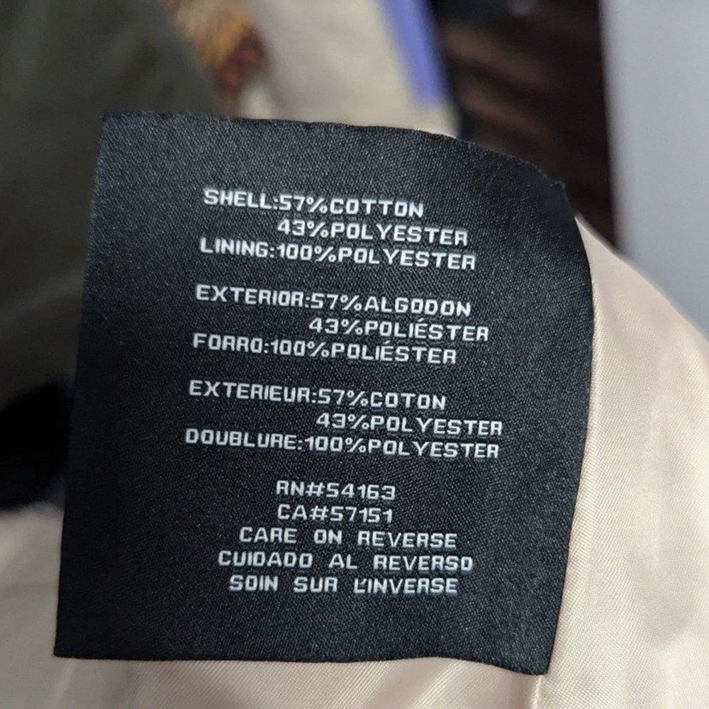 Quiet‎ Luxury Old Money Utility Trench Coat Double Breasted Jessica Simpson M
